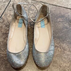 Betsey Johnson Gold Ballet Flats